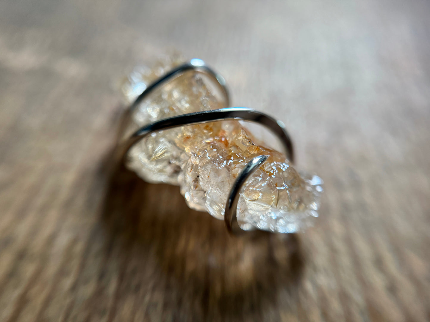 Hyalite opal in sterling silver pendant